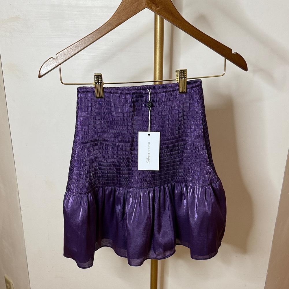 NEW! Lovers + Friends Purple Mini Skirt